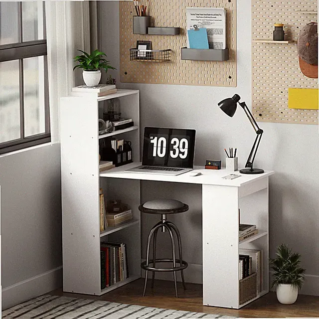 Schreibtisch Esstisch mit Regal Büroregal Computertisch Arbeitstisch Refurbished