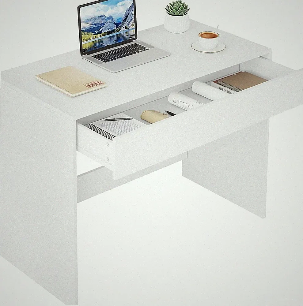 Schreibtisch Holzwerkstoff 100x50x75cm modern mit Schubladen für Büro dcs0220