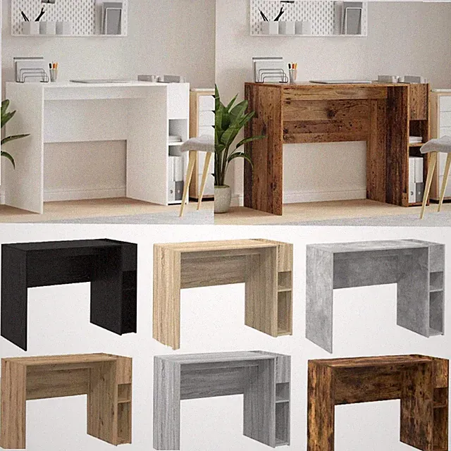 Schreibtisch Holzwerkstoff Moderner Tisch aus Holzwerkstoffen Bürotisch vidaXL