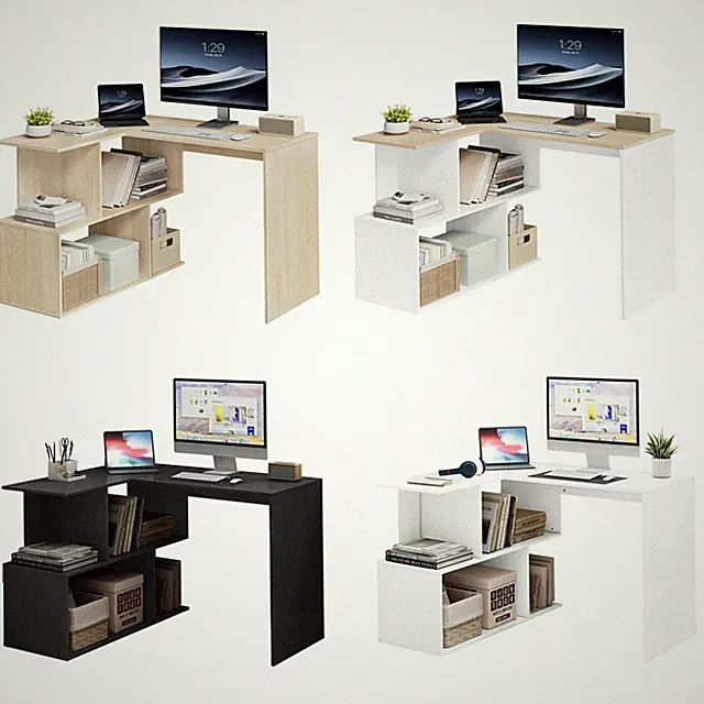 Schreibtisch L Form Computertisch Arbeitstisch PC tisch Bürotisch Eckschreibtisc