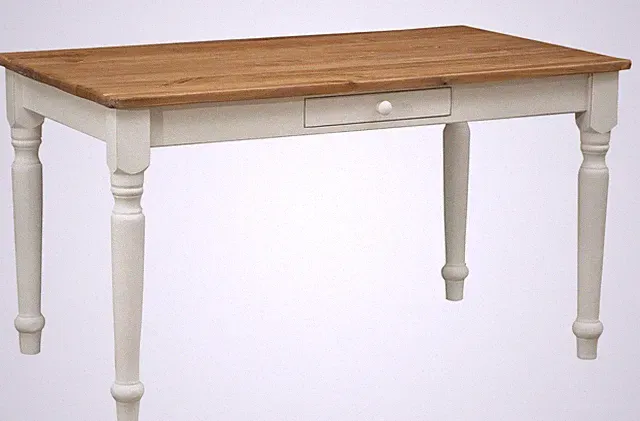 Schreibtisch Landhaus Country Holz Tilo 140x80x80 Shabby Chic Eingang