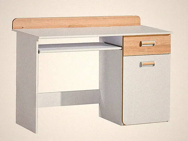 Schreibtisch Lorento L10 mit Tastaturablage ausziehbar 1 Schublade Kinderzimmer