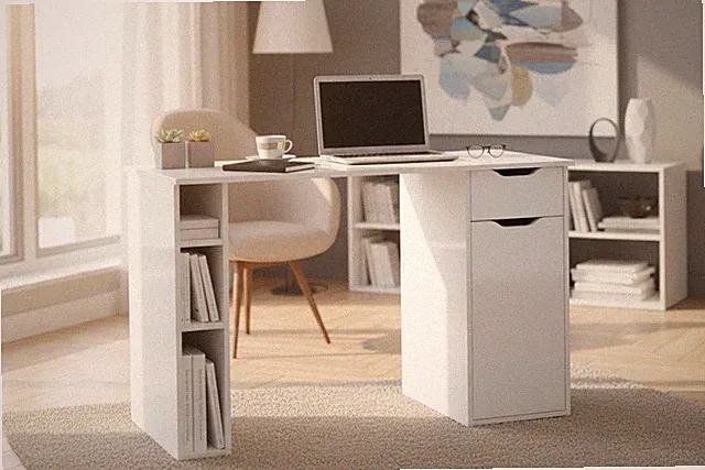 Schreibtisch Max Icy Weiß 115x75x50 cm Bürotisch