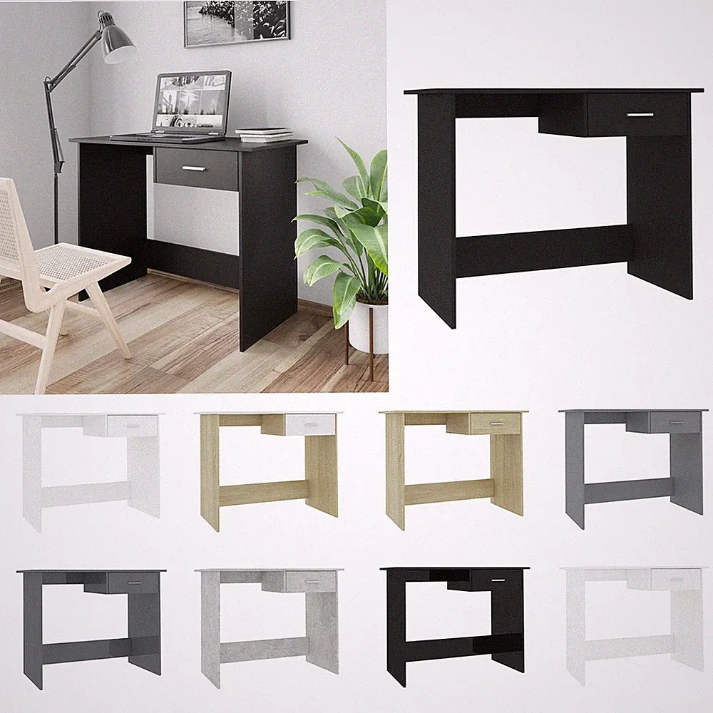 Schreibtisch mit Schublade Computertisch Bürotisch Arbeitstisch 100x50x76cm