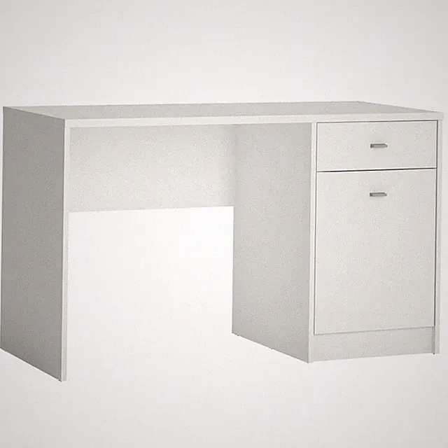 Schreibtisch mit Schubladen Home-Office-Tisch aus Holz weiß