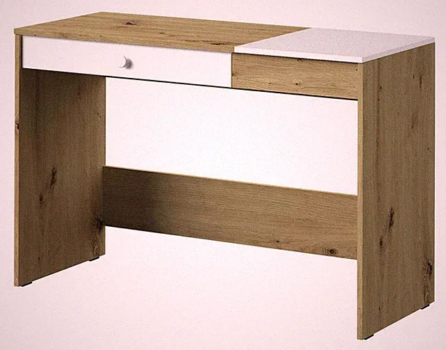Schreibtisch NERO 10 mit Staraum und Schublade 120 cm breit