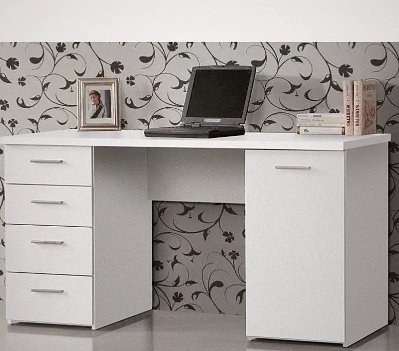 Schreibtisch NET 106 von Forte Weiss by