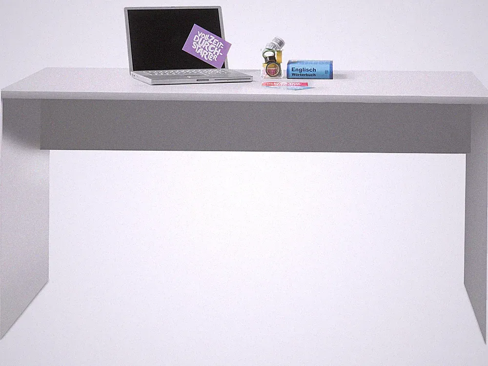 Schreibtisch Olli Weiß 150x75x75 cm Bürotisch