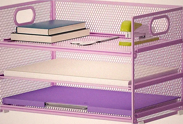Schreibtisch Organizer,3-stufiger Briefablage mit Griff,A4-Papierablage
