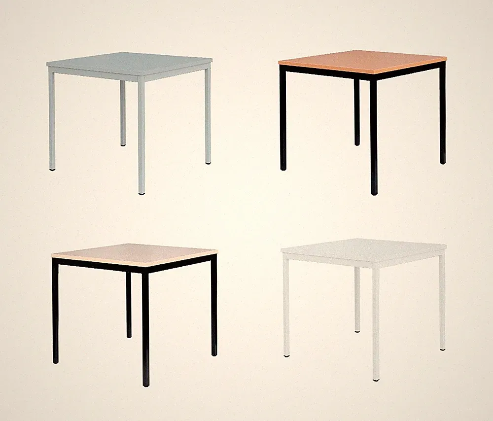 Schreibtisch Profi Besprechungstisch Büromöbel Computertisch 80 x 80 cm 4 Farben