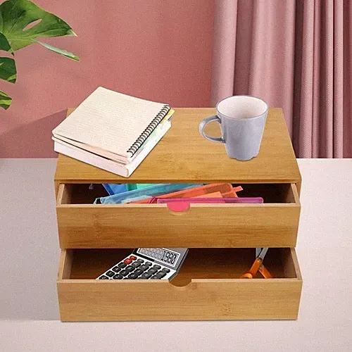 Schreibtisch Schließfach Mini Nan Bambus Schreibtisch Schließfach Minimalistisch