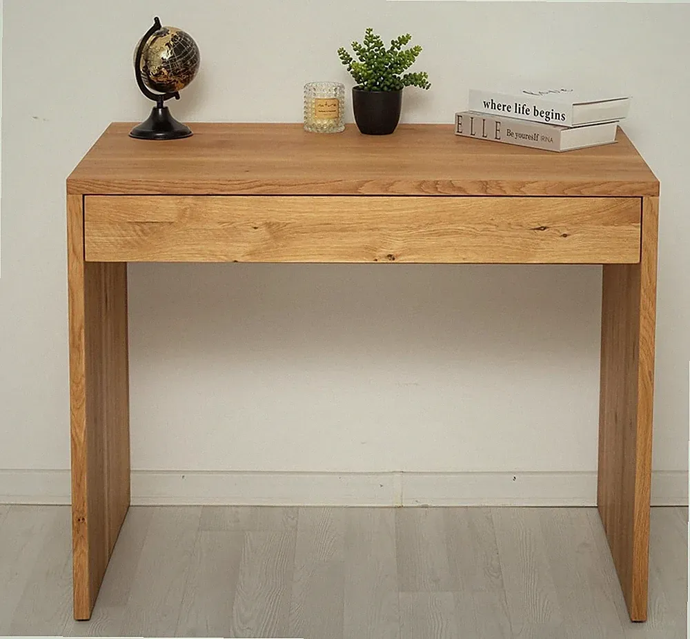 Schreibtisch Sekretär Wandtisch Tisch Bauhaus- Stil Massiv Eiche 100 cm Breite
