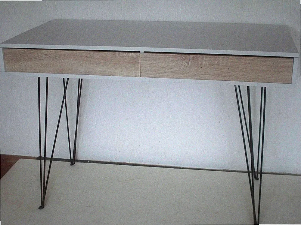 Schreibtisch Stockholm 2 Schubladen Metallauszüge Skandinavisch Impressionen
