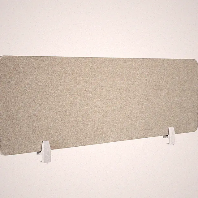 Schreibtisch Trennwand Noisy mit abgerundeten Ecken Trennwand beige B-Ware