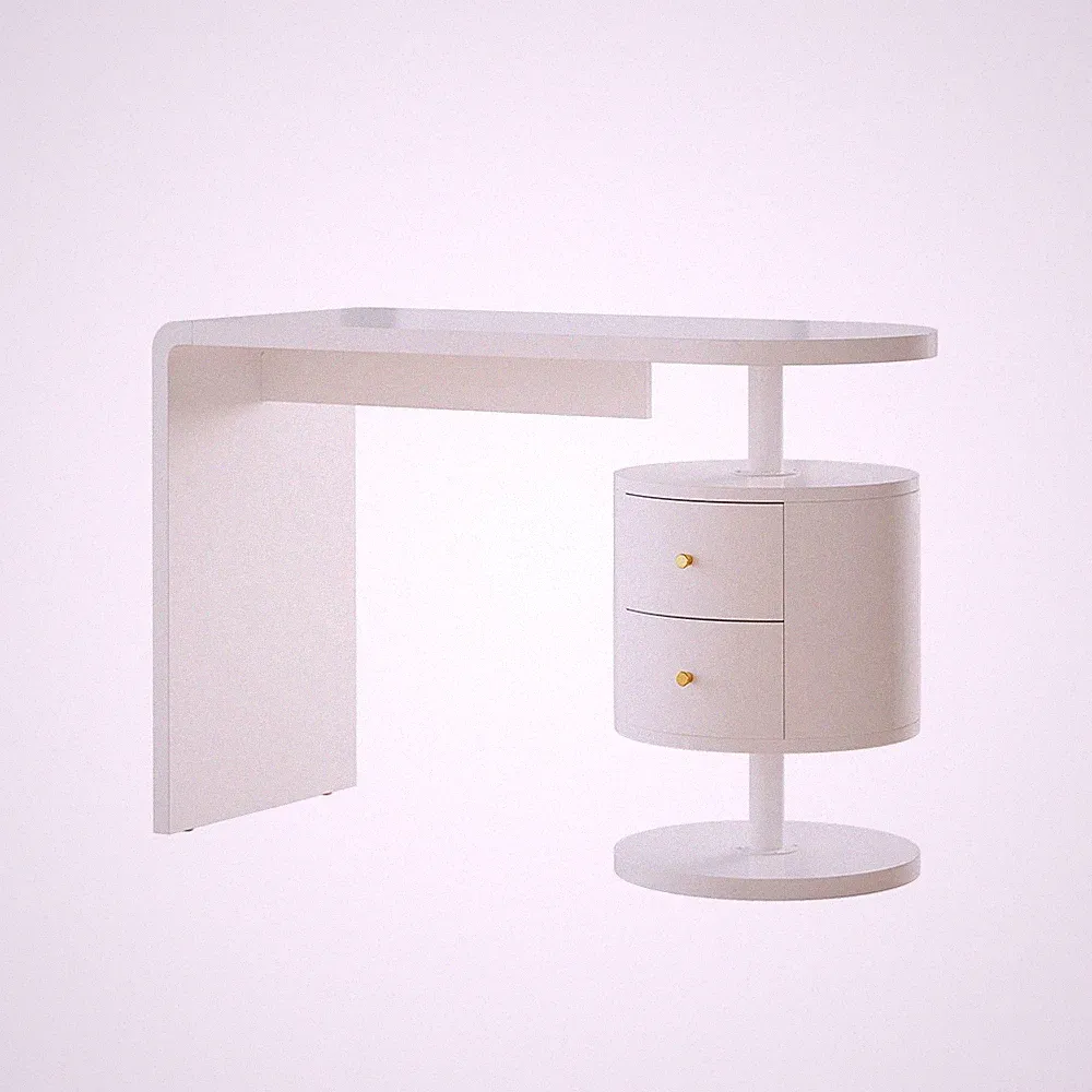 Schreibtisch Vicco Lara 120 x 50 cm mit 2 Schubladen