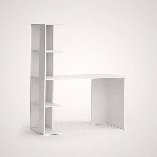 Schreibtisch Vicco Tower 122.2 x 55.2 cm mit 4 Fächern