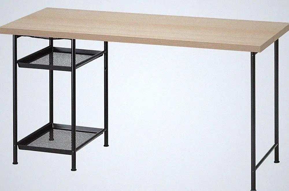 Schreibtisch von Ikea , Neu, Holz + Metall