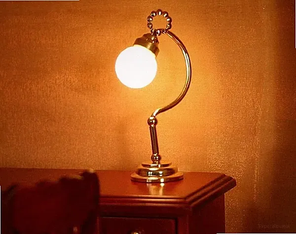Schreibtischlampe für Puppenhaus Puppenhausmöbel 1:12 Lampe Tischlampe Retro