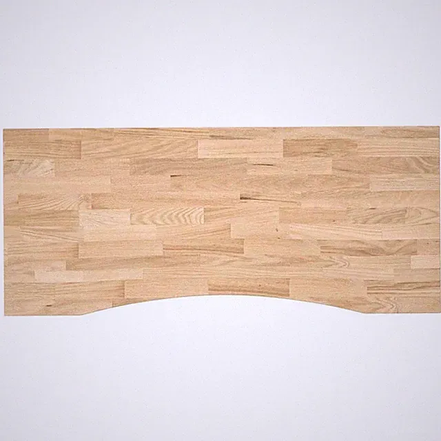 Schreibtischplatte Unbehandelt 120x60x2,5 Cm Massivholz Eiche