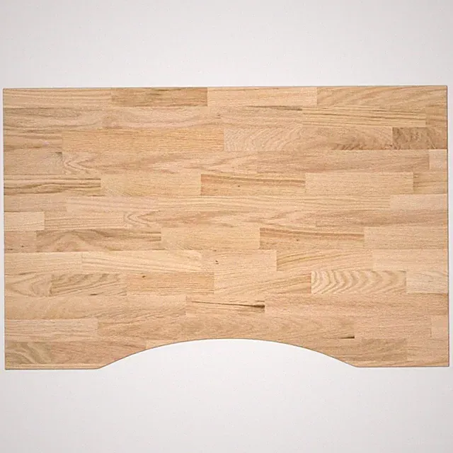 Schreibtischplatte Unbehandelt 80x50x2,5 Cm Massivholz Eiche