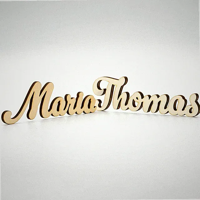 Schriftzug Personalisiert Holz Namen Kinderzimmer Wand Deko Hochzeit Wählbar S2