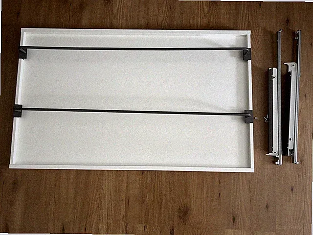 Schublade mit Stangen für Absatzschuhe passend zu Pax-Kleiderschrank 1m x 58cm