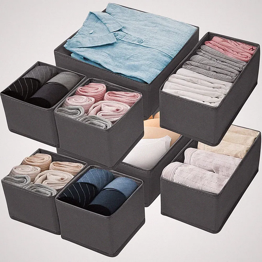 Schubladen Ordnungssystem Kleiderschrank Organizer faltbare Aufbewahrungsbox Set