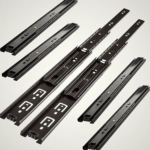 Schubladenauszüge 400mm Softclose kugelgelagert Vollauszug Schwarz Möbel Küchen