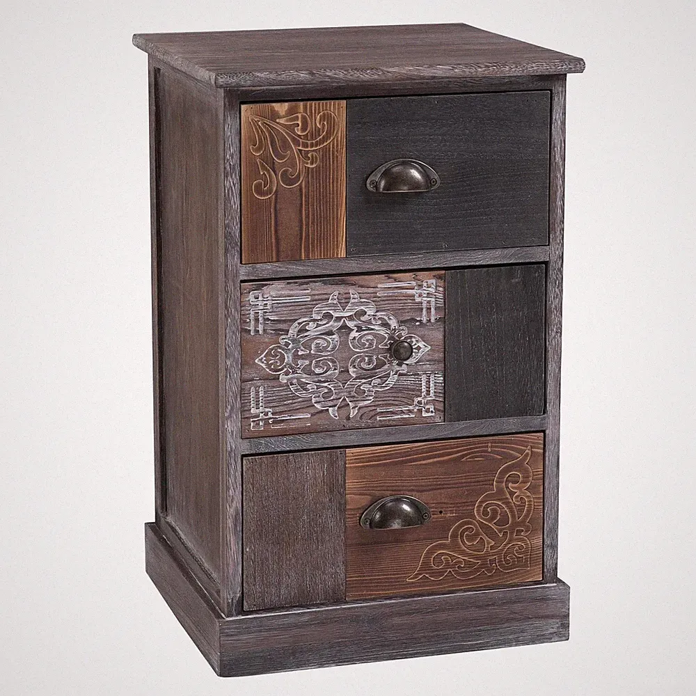 Schubladenkommode Standregal Kommode mit Schubladen Vintage Landhaus Retro