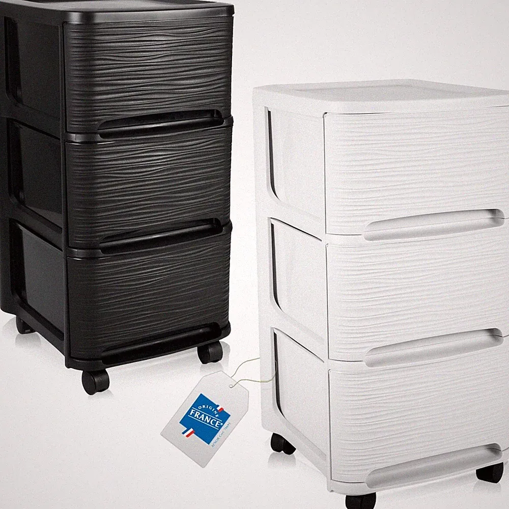 Schubladenschrank Rollen Regal Büro Schublade Rollwagen Rollcontainer Kunststoff