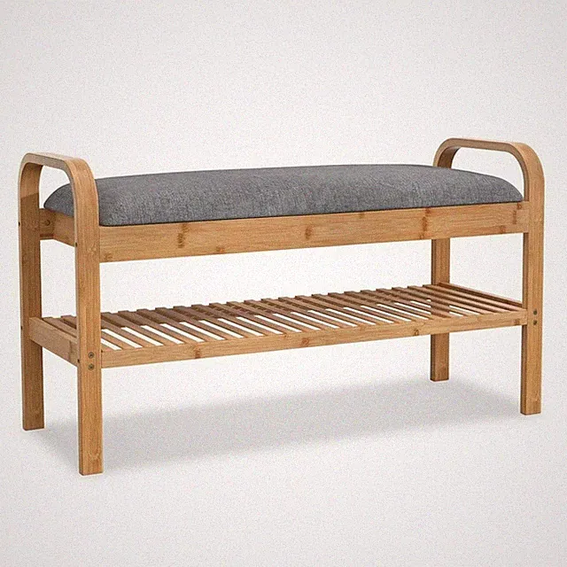 Schuhbank mit Sitzkissen nachhaltig Schuhbank minimalistisch für