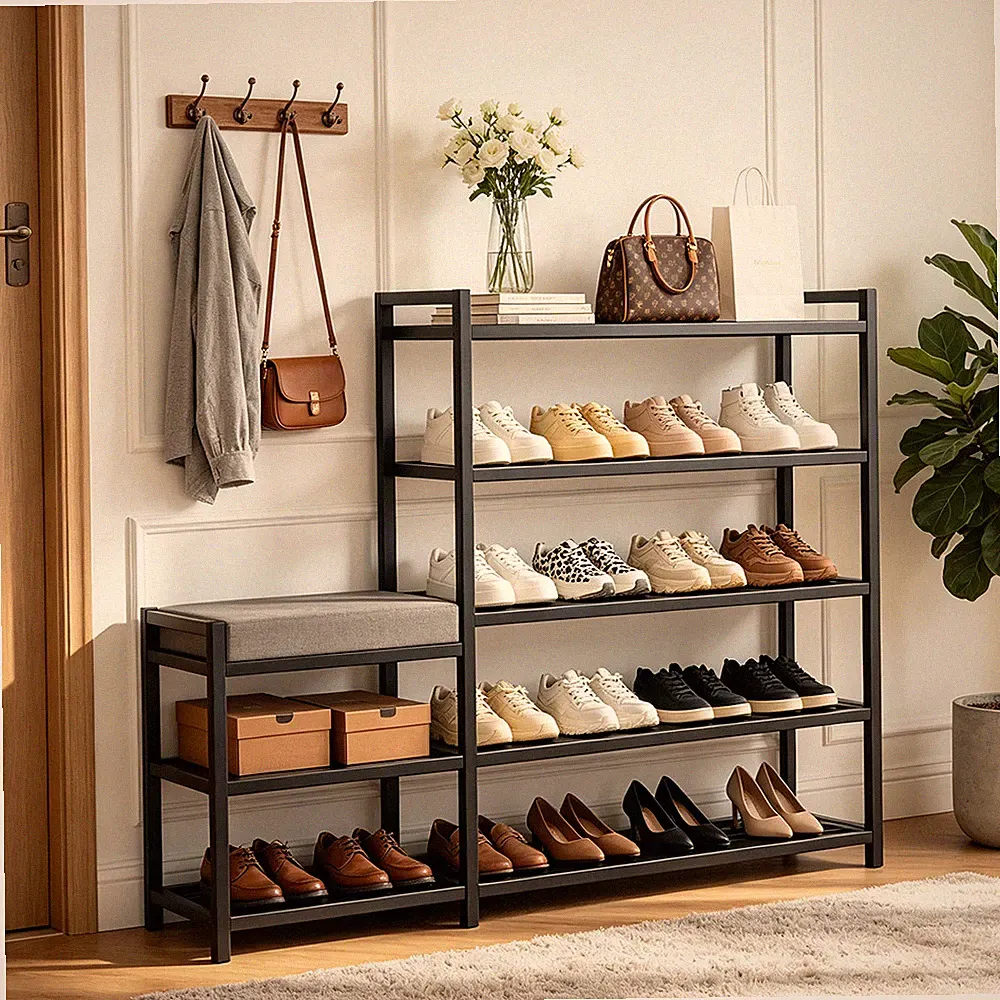 Schuhbank Schuhregal Schuhablage Sitzbank für Schuhe Schuhaufbewahrung