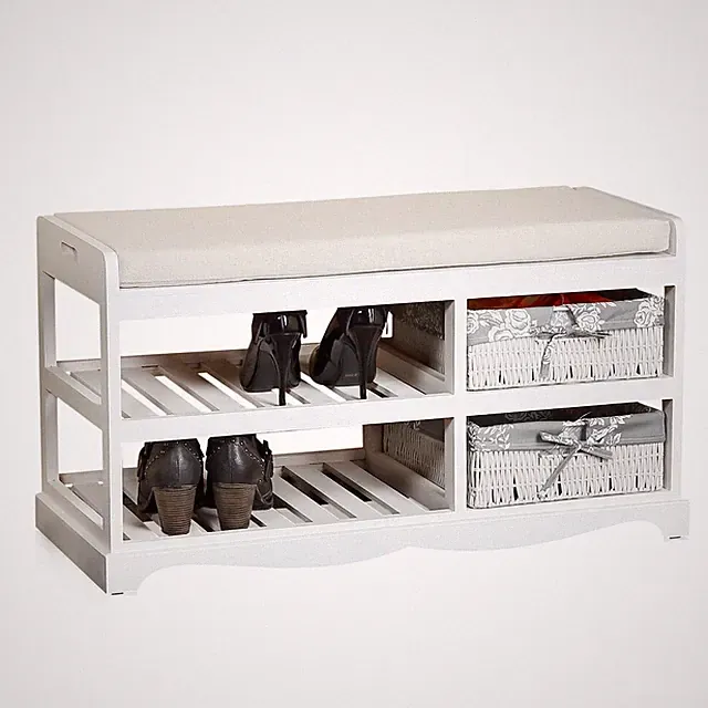 Schuhbank Sitzbank Schuhschrank Schuhregal Sitzkommode Garderobenbank