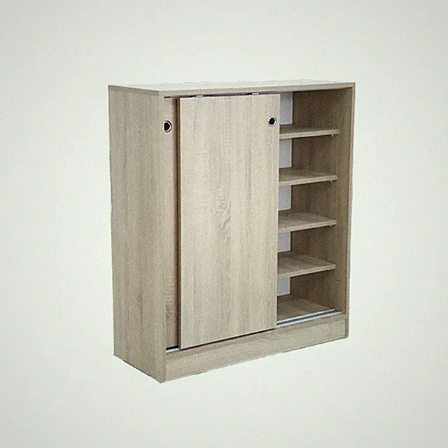 Schuhkommode Schiebetüren | Schuhschrank Holz | Flurmöbel Regal Schuhgarderobe