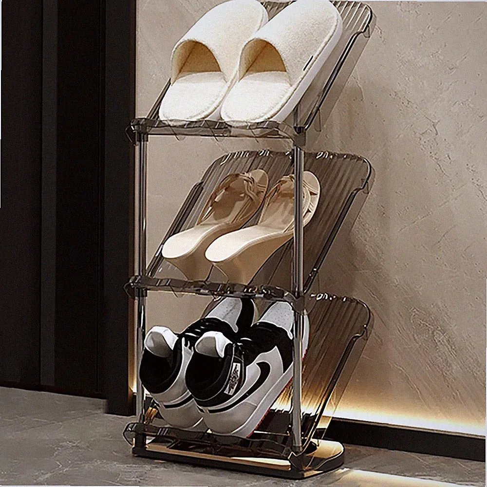 schuhe aufbewahren platzsparend metal