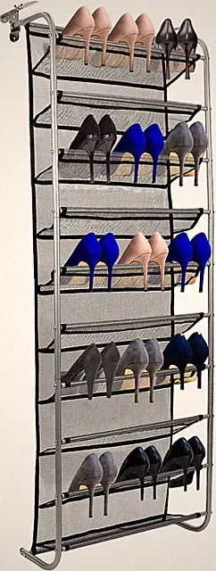 ® Schuhregal Über Der Tür, 10 Ebenen Metall Hängender Schuhorganizer, Schuhablag