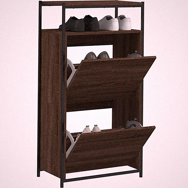 Schuhschrank 4 Klappen Schuhkipper Schuhregal Schuhkommode Schuhablage vidaXL