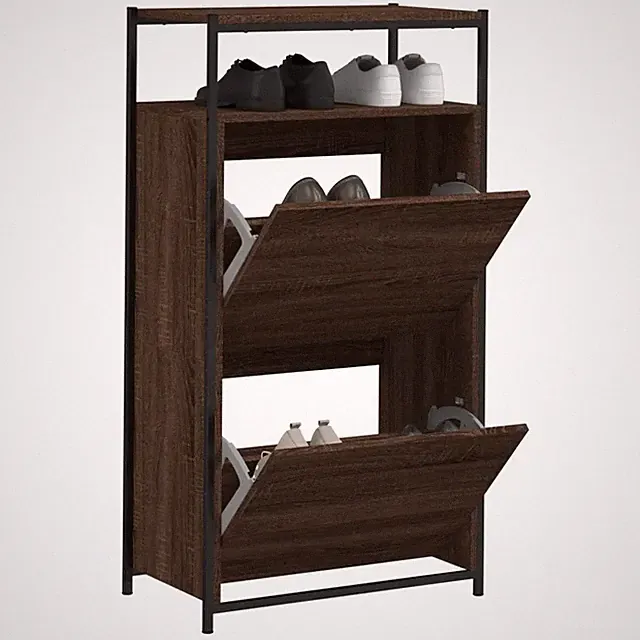 Schuhschrank 4 Klappen Schuhkipper Schuhregal Schuhkommode Schuhablage vidaXL