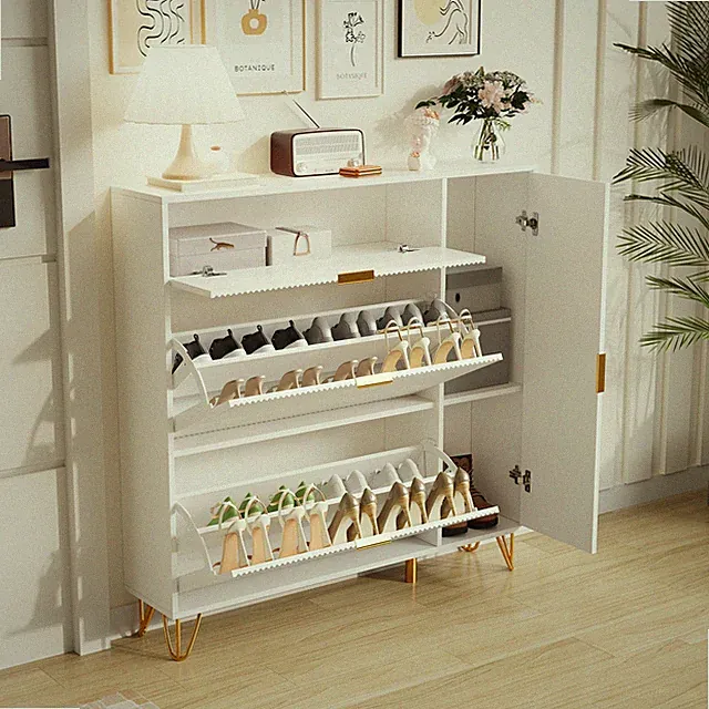 Schuhschrank Freistehend Schuhkommode Schuhkipper Garderobe Flurschrank Modern