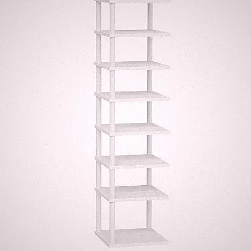 Schuhschrank mit vertikalem Design, 8 Ebenen, schmal, Schuhschrank, verdrehte...