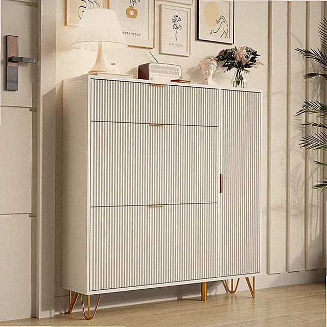 Schuhschrank Schuhkipper Freistehend Garderobe Schuhkommode Flurschrank-Modern
