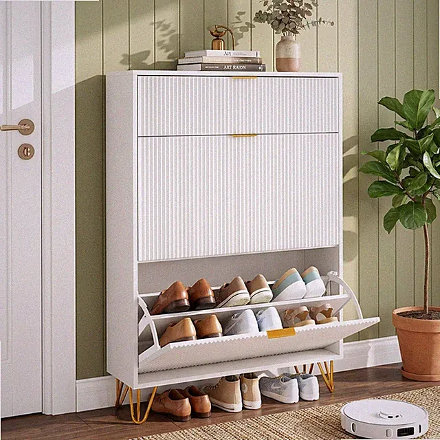 Schuhschrank Schuhkipper Freistehend Schuhkommode Flurschrank Aufbewahrung Neu..