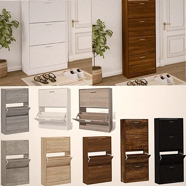Schuhschrank Schuhkipper Schuhregal Schuhaufbewahrung mehrere Auswahl DE