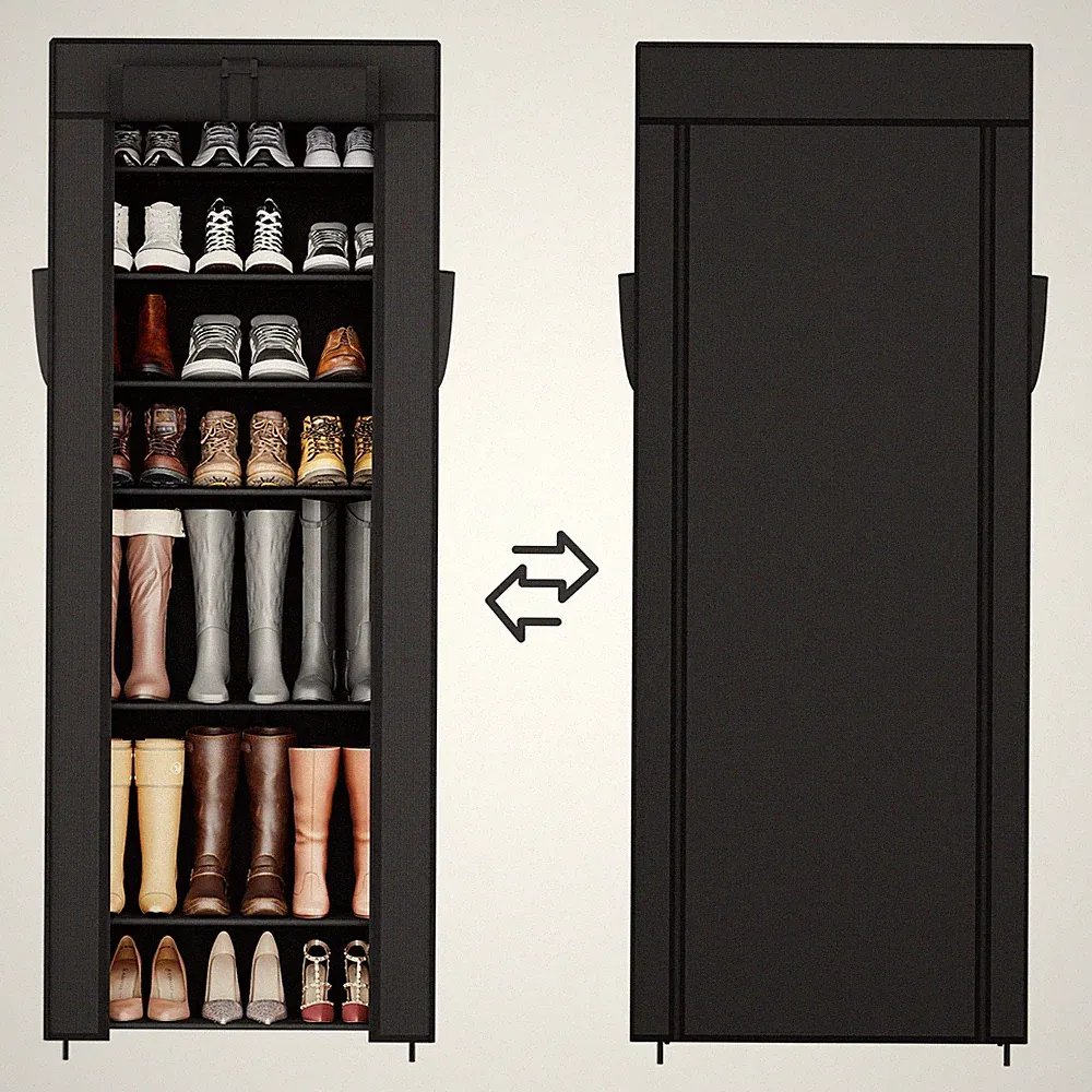 Schuhschrank Schuhregal Faltschrank Schuhablage 9 Ablagen Stoff Kleiderschrank