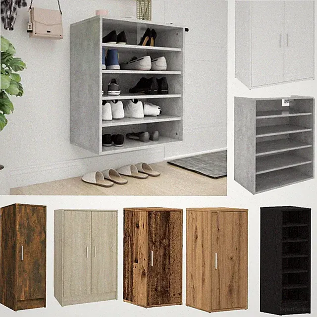 Schuhschrank Schuhregal Schuhkommode Schuhständer Schuhablage Flurschrank vidaXL