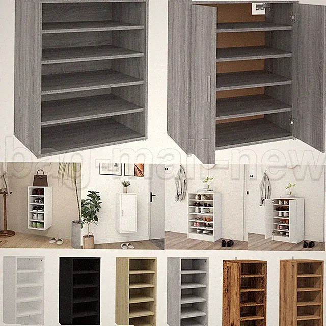 Schuhschrank Wand Schuhregal Schuhkommode Schuhablage Aufbewahrung Regal Ablage