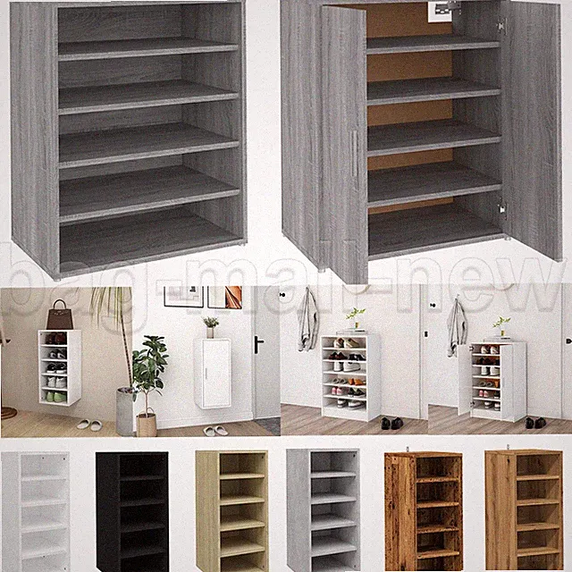 Schuhschrank Wand Schuhregal Schuhkommode Schuhablage Aufbewahrung Regal Ablage