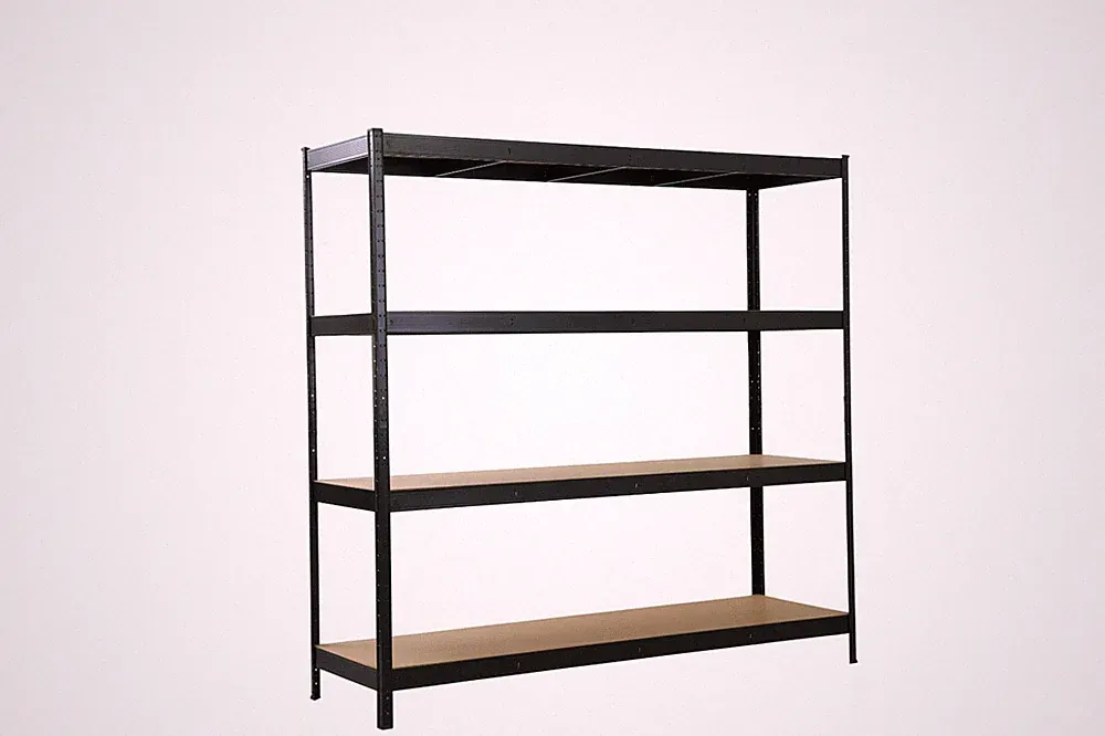 SCHULTE Regalwelt Schwerlastregal, 4 MDF-Böden, 200x200x60 cm, 200kg/Boden, schw