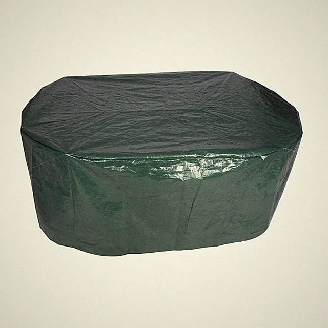 Schutzhülle Gartenmöbel Abdeckung Tisch Schutzhaube PE Abdeckplane Oval GZ1162