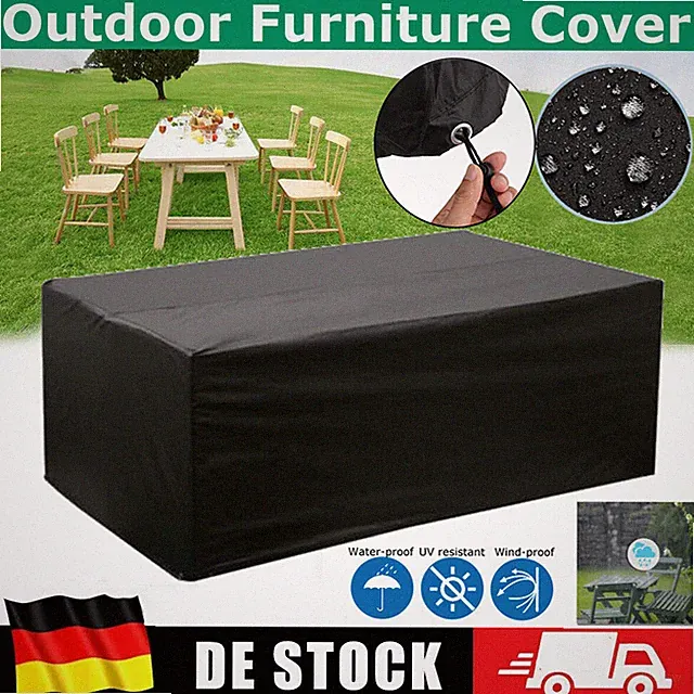 Schutzhülle Gartenmöbel Gartentisch Abdeckung Abdeckplane Garnitur Sitzgruppen
